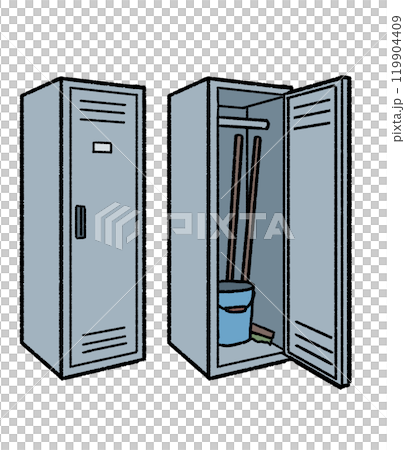 掃除用具入れの縦長ロッカー 119904409