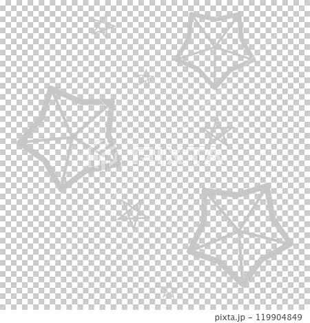 グレーのの星のシンプルな柄 119904849