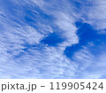 晴れた日の空と雲 119905424