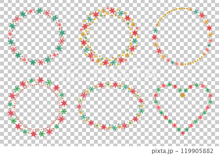 Christmas frame set snowflake Christmas frame set snowflake 119905882