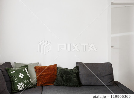 sofa pillows white wall background door interior sofa pillows white wall background door interior 119906369