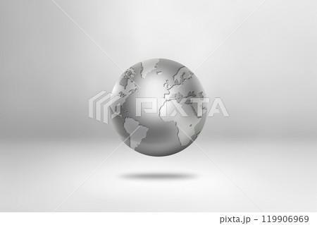 Metal world globe isolated on white background Metal world globe isolated on white background 119906969