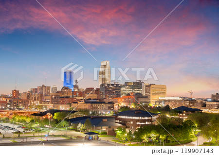 Omaha, Nebraska, USA Cityscape at Dusk Omaha, Nebraska, USA Cityscape at Dusk 119907143