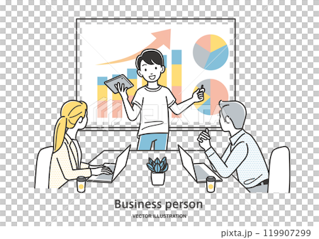 發表演講的企業家 119907299