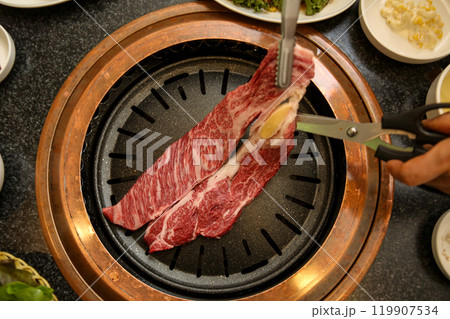 Korean barbecue. Korean beef sirloin 119907534