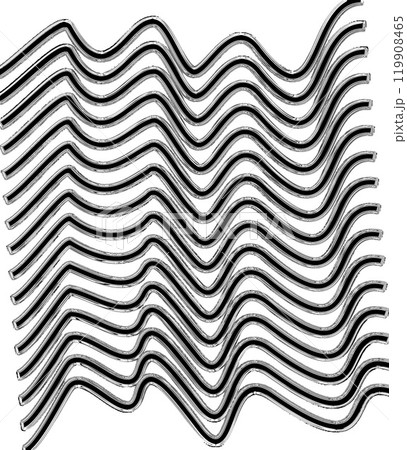 Monochrome horizontal lines with a curve on a white background 119908465