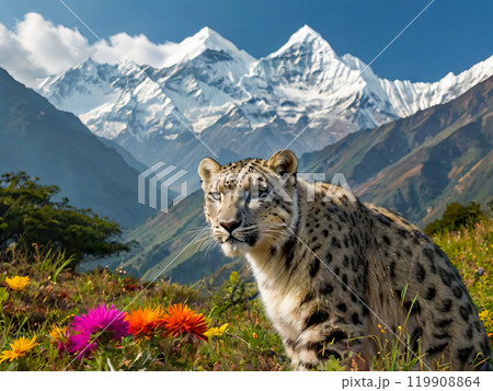 bengal tiger in mountain 119908864