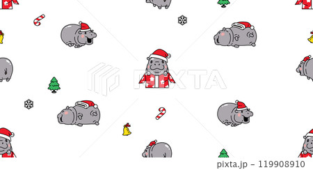 pygmy hippo seamless pattern christmas santa claus hat gift box Baby Hippo vector hippopotamuses running sleeping zoo pet animal cartoon character doodle tile background gift wrapping paper repeat wal pygmy hippo seamless pattern christmas santa claus hat gift box Baby Hippo vector hippopotamuses running sleeping zoo pet animal cartoon character doodle tile background gift wrapping paper repeat wal 119908910