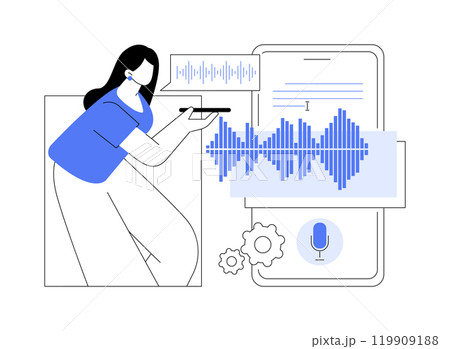 Voice search isolated cartoon vector illustrations. Voice search isolated cartoon vector illustrations. 119909188