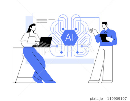 Machine learning engineer isolated cartoon vector illustrations. 119909197
