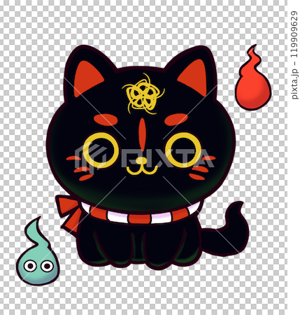 Cute monster, black 119909629