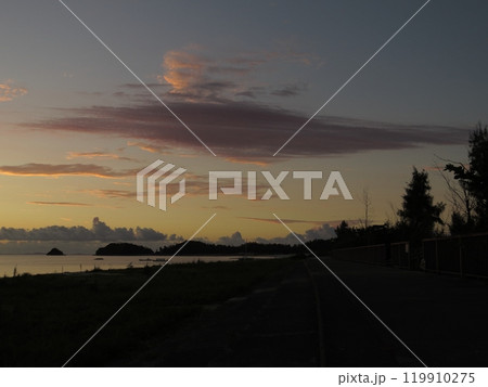 南国のたそがれ　沖縄県国頭村 119910275
