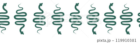 Horizontal border, set Magic and heavens seamless pattern, with magical elements Horizontal border, set Magic and heavens seamless pattern, with magical elements 119910381