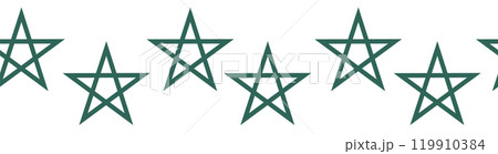 Horizontal border, set Magic and heavens seamless pattern, with magical elements 119910384