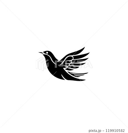 Seagul bird logo icon vector illustration template 119910582