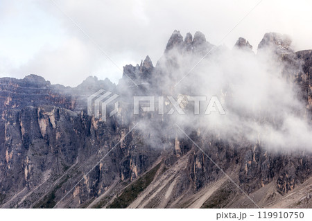 Italian Dolomite Alps mountains, Italy 119910750