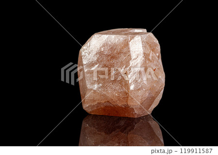 macro mineral garnet stone on a black background macro mineral garnet stone on a black background 119911587