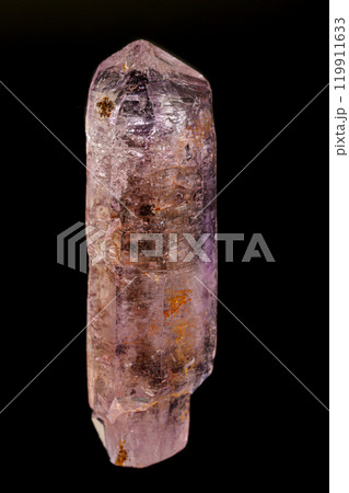 macro mineral amethyst stone on a black background 119911633