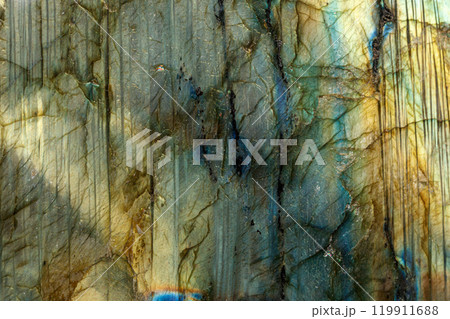 macro mineral stone labradorite on a black background 119911688