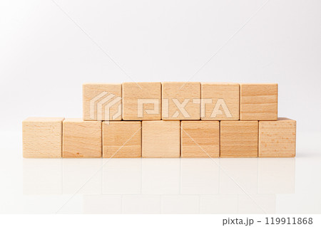 wooden cubes on a white background 119911868
