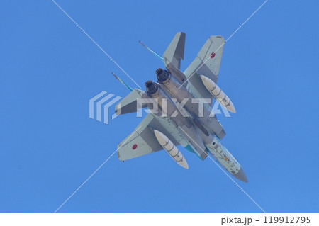 航空祭で機動飛行を行う航空自衛隊 アグレッサー部隊のF-15 119912795