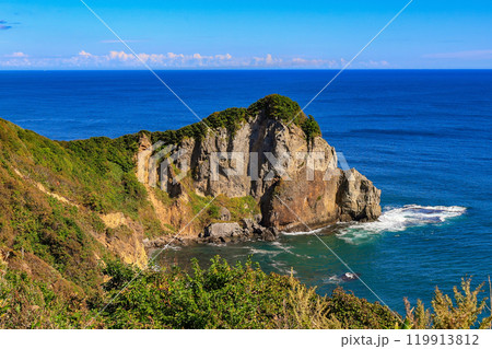 北海道　室蘭市　室蘭八景の一つ金屏風 119913812