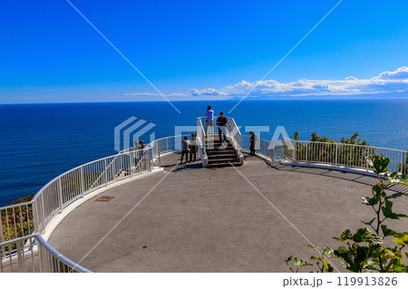 北海道　室蘭市　絵鞆半島　地球岬展望台 119913826