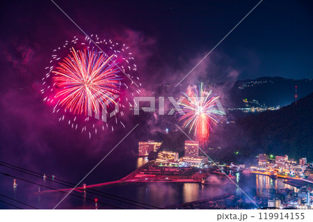 【静岡県】熱海100万ドルの夜景と海上花火大会 119914155