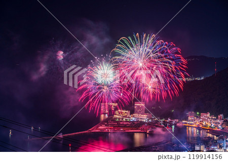 【静岡県】熱海100万ドルの夜景と海上花火大会 119914156