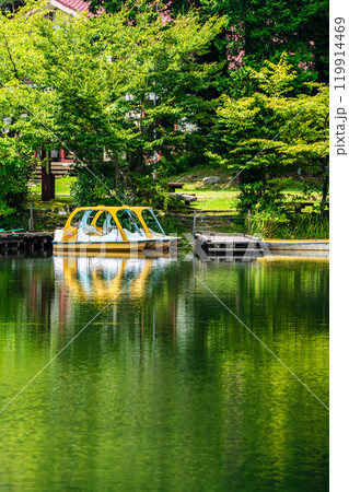 新緑の白雲の池【長崎県雲仙市】 119914469