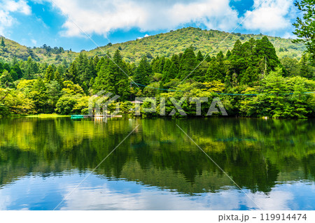新緑の白雲の池【長崎県雲仙市】 新緑の白雲の池【長崎県雲仙市】 119914474