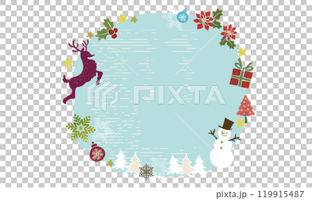 Scandinavian style Christmas frame Scandinavian style Christmas frame 119915487