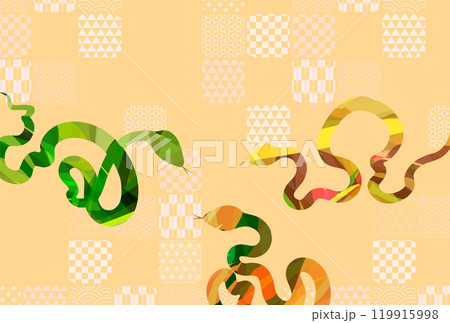 巳 年賀状 干支 背景 巳 年賀状 干支 背景 119915998