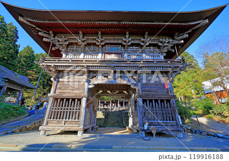 国史跡指定　瑞宝山 本山慈恩寺　山門（仁王門） 119916188