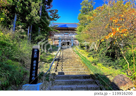 国史跡指定　瑞宝山 本山慈恩寺　山門（仁王門） 119916200