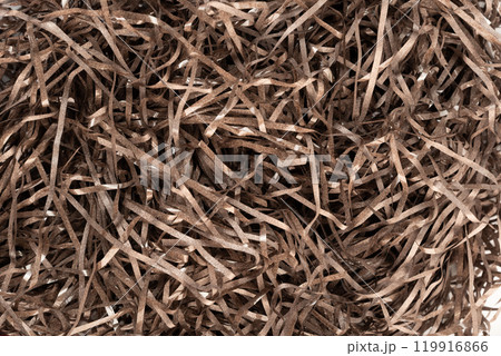 Confetti gift box filler in the box on white background Confetti gift box filler in the box on white background 119916866