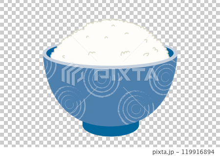 シンプルなご飯のベクターイラスト シンプルなご飯のベクターイラスト 119916894