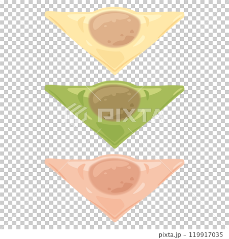 Three-colored Yatsuhashi Set 2 (Partly blurred) 119917035