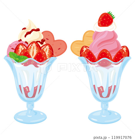 苺パフェセット 119917076