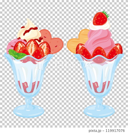Strawberry Parfait Set 119917076