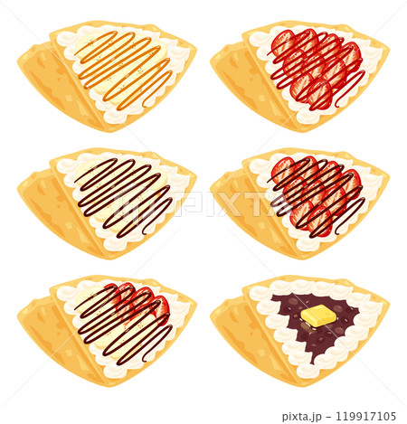 甘いクレープセット 119917105