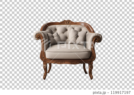armchair on isolate transparency background, PNG 119917197