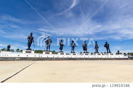Rajabhakdi Park Thai Kings monument travel location at Hua-Hin, Thailand. Rajabhakdi Park Thai Kings monument travel location at Hua-Hin, Thailand. 119918186
