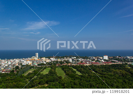 Scenic view Hua-Hin beach,Prachuap Khiri Khan. 119918201