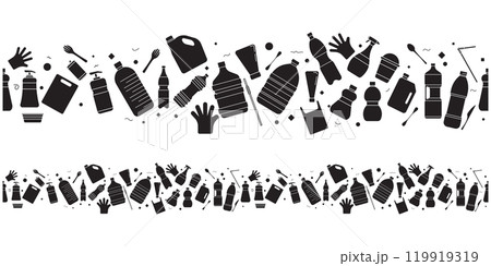 A flat style icon of water pollution 119919319