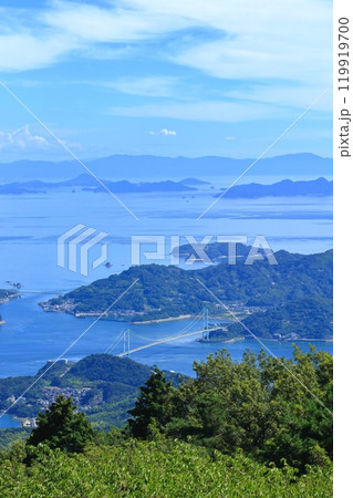 野呂山(かぶと岩展望台)から 四国方面を望む 119919700