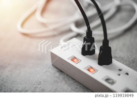 Electrical power strip Electrical power strip 119919849