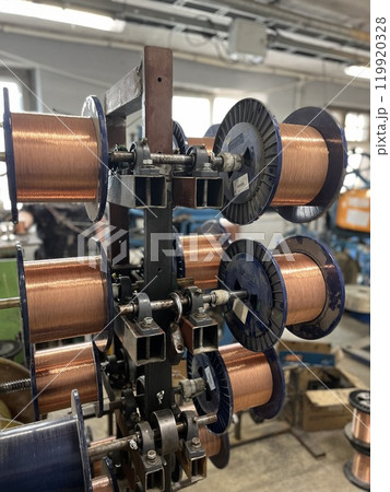 Cross section of high-voltage cable High quality photo Cross section of high-voltage cable High quality photo 119920328