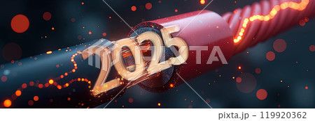 Cross section of high-voltage cable High quality photo 119920362