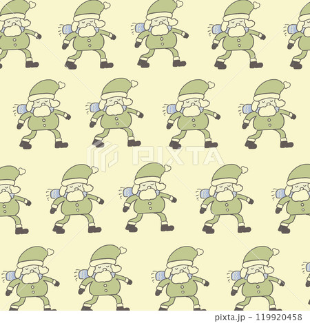 マフラーを巻いているサンタクロースのイラスト3 マフラーを巻いているサンタクロースのイラスト3 119920458